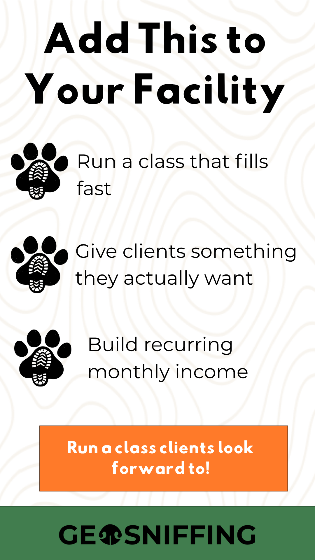 Geo-Sniffing Trainer Program: 6-Week Class + Monthly Revenue System