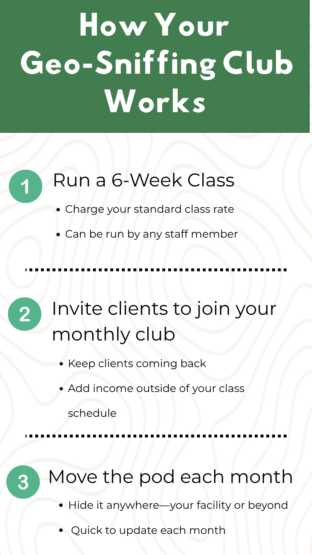 Geo-Sniffing Trainer Program: 6-Week Class + Monthly Revenue System